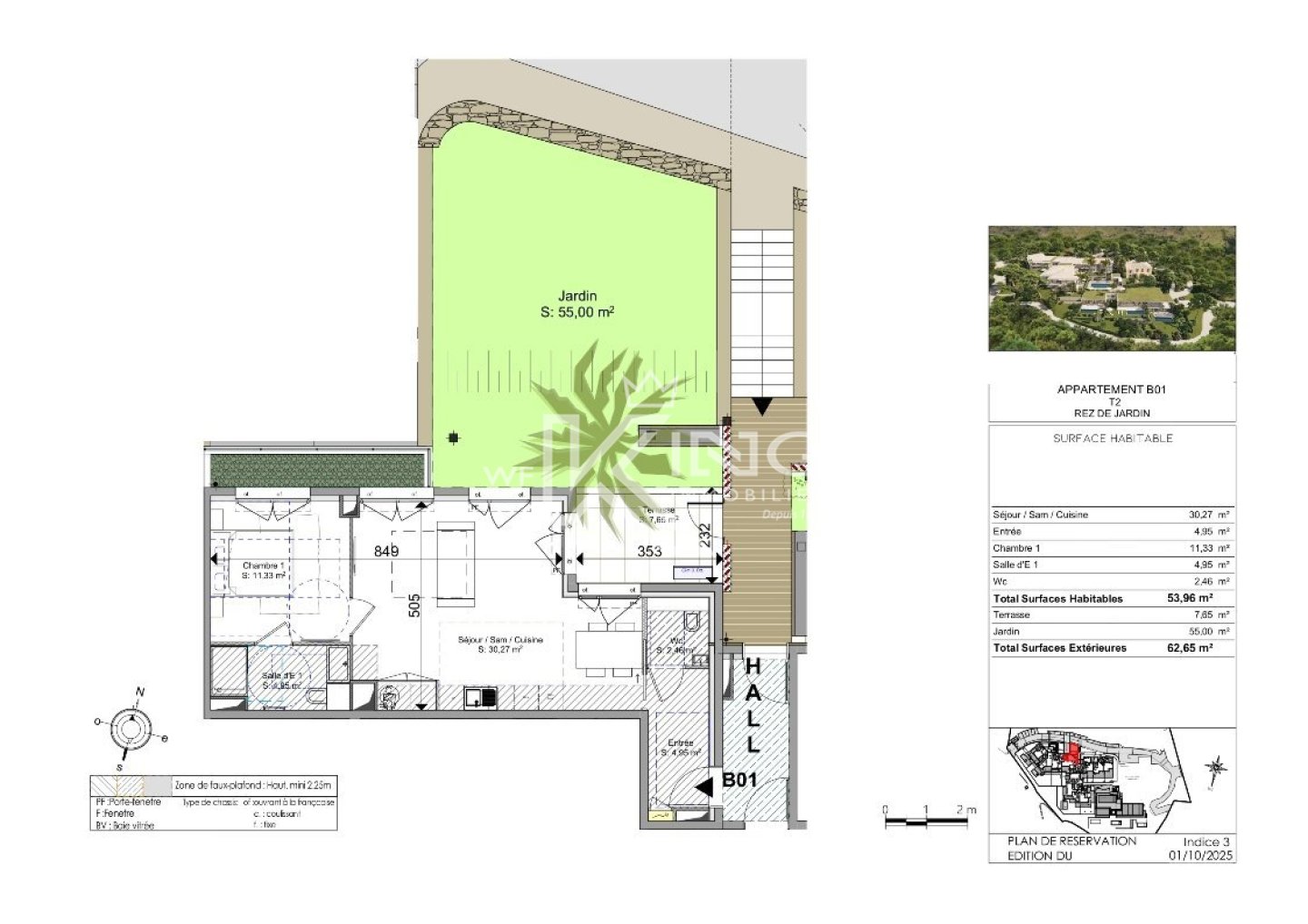 APPARTEMENT T2 NEUF A VENDRE - STE MAXIME - 53.96 m2 - 603 500 &euro;