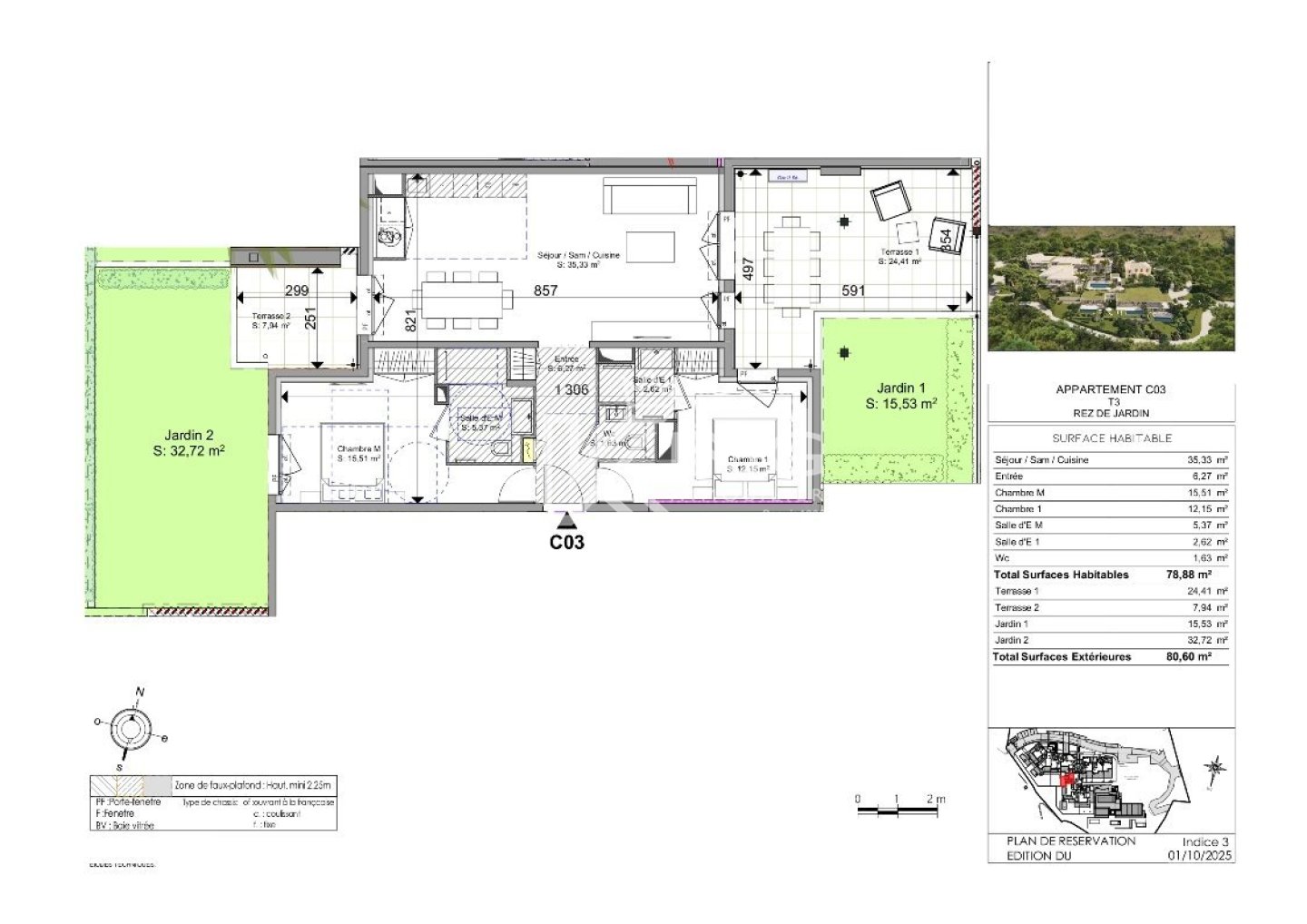 APPARTEMENT T3 NEUF A VENDRE - STE MAXIME - 78.88 m2 - 1 055 000 &euro;