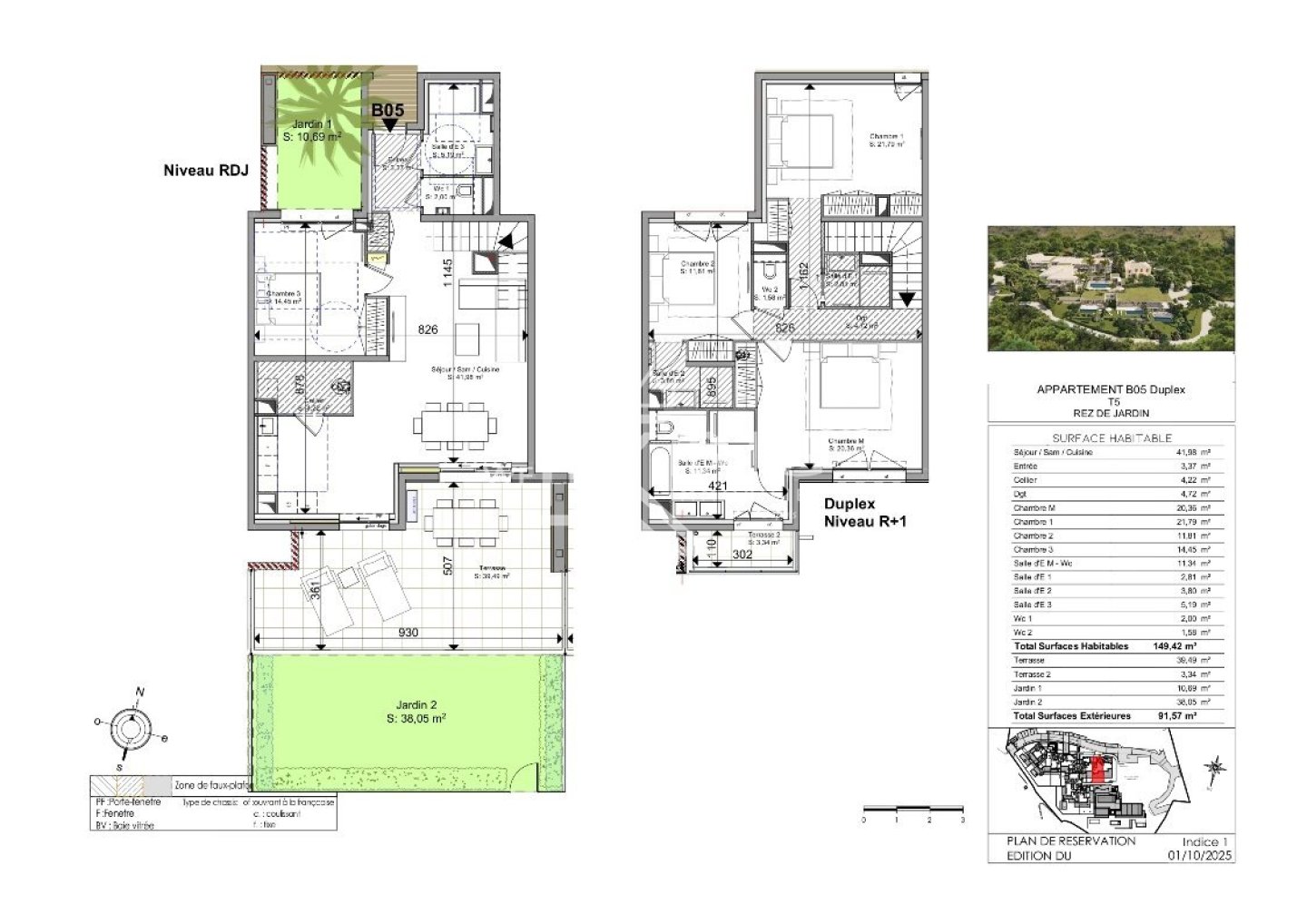 APPARTEMENT T5 NEUF A VENDRE - STE MAXIME - 149.42 m2 - 2 032 500 &euro;